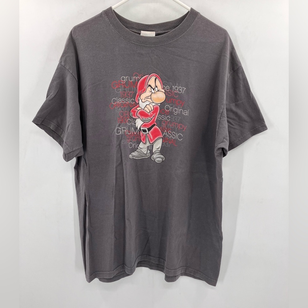 Vintage Grey Disney Grumpy Shirt Size XL